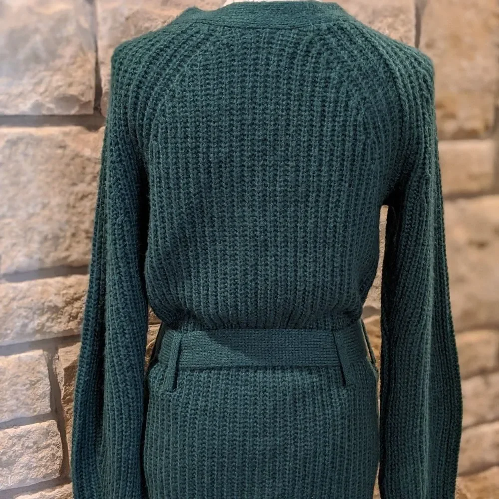 Leith button down cardigan green size small